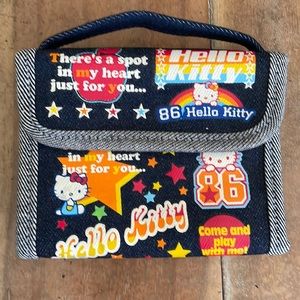 NWOT Rare 2002 Sanrio Hello Kitty Blue Denim Wallet